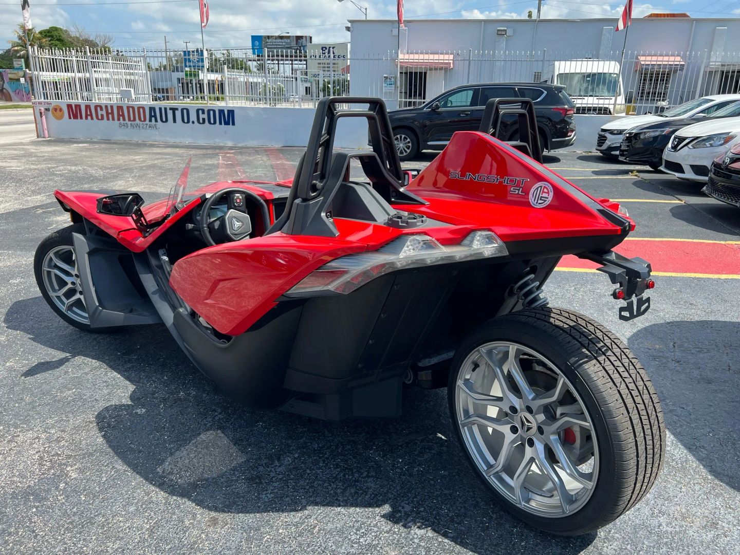 The thrilling 2021 Polaris Slingshot SL, available now at Machado Auto Sales