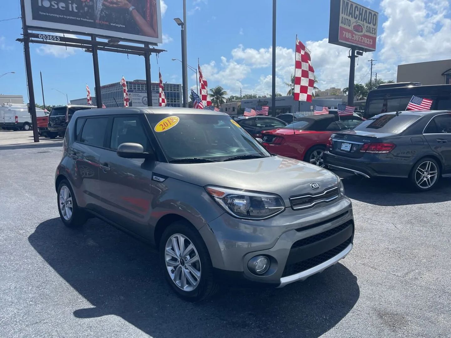 2018 Kia Soul: One of the best used cars in the Hyundai vs Kia comparison. Available at Machado Auto Sales, Miami.