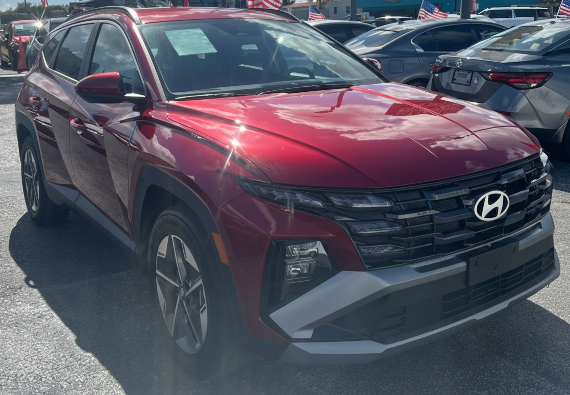 Low-mileage 2026 Hyundai Tucson at Machado Auto Sales, Miami: Pristine condition and unbeatable value.